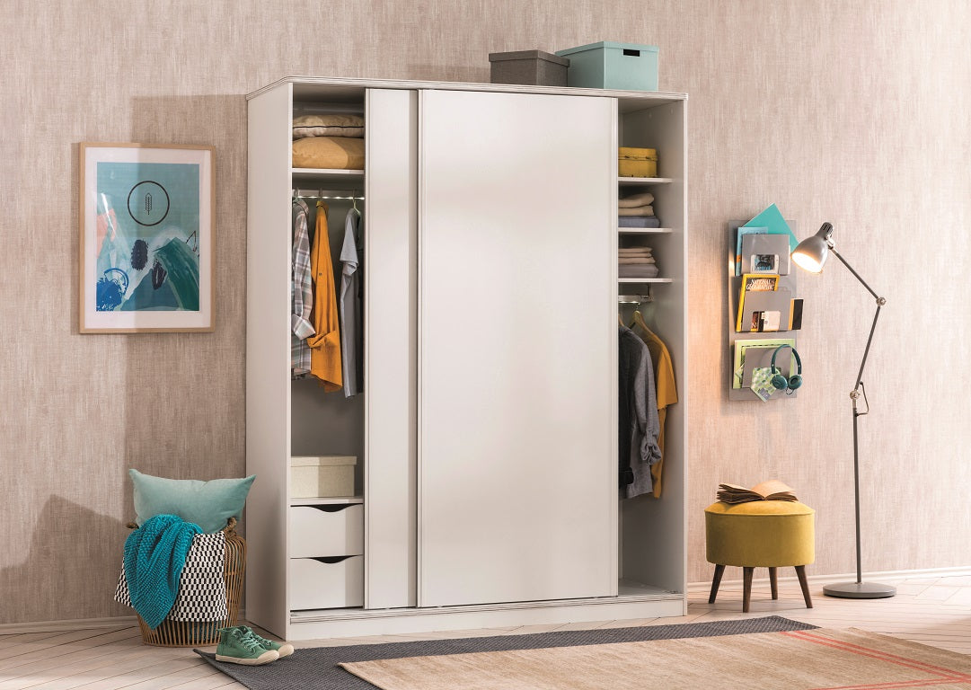 Cilek WHITE Schiebetürenschrank Weiß