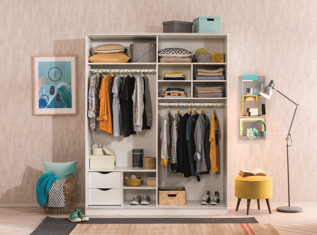 Cilek WHITE Schiebetürenschrank Weiß
