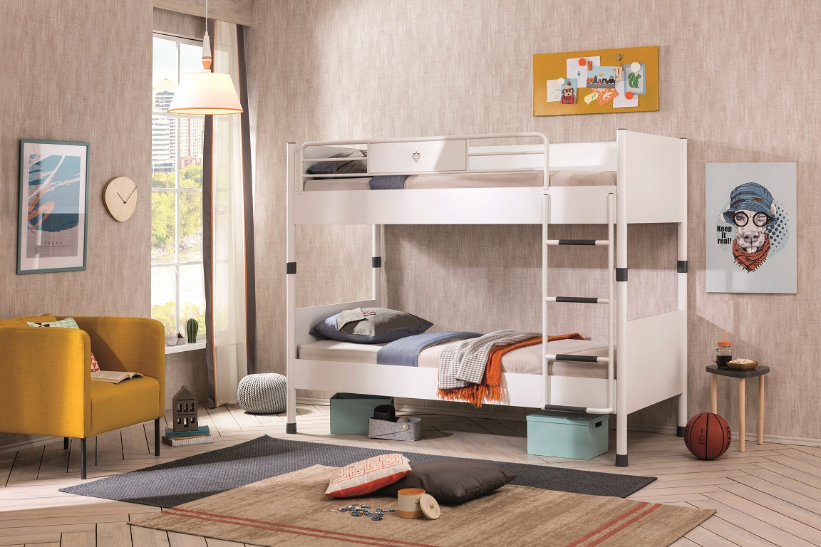 Cilek WHITEÂ Hochbett (90x200 cm) Weiß