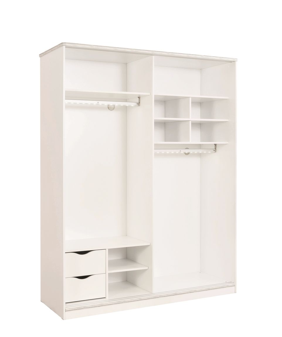 Cilek WHITE Schiebetürenschrank Weiß