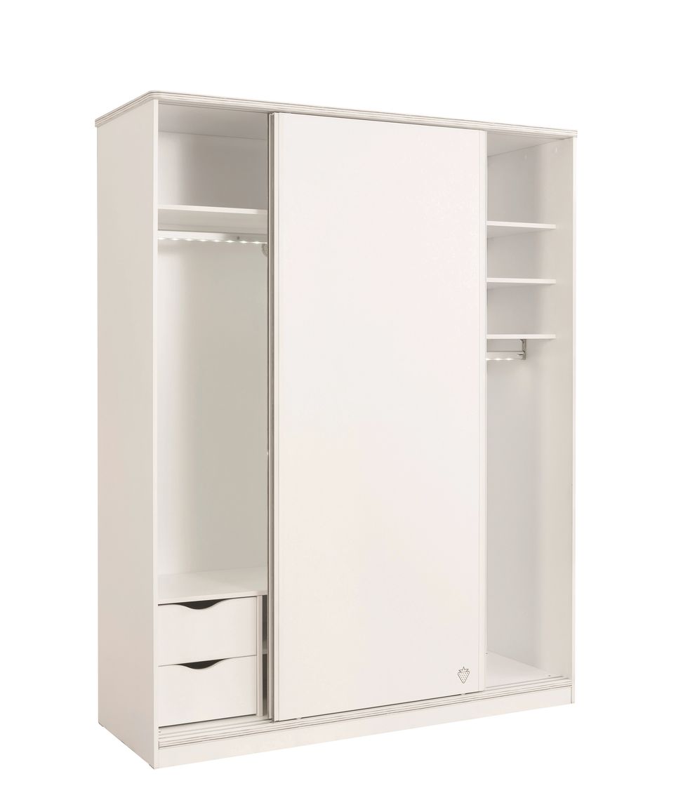 Cilek WHITE Schiebetürenschrank Weiß