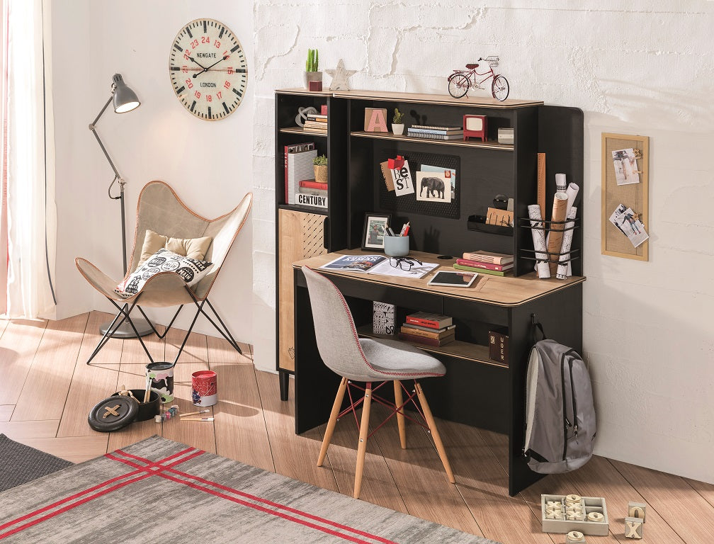Cilek BLACK Kleiner Schreibtisch Schwarz / Beige