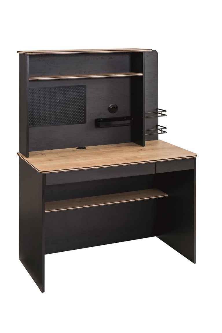 Cilek BLACK Kleiner Schreibtisch-Aufsatz Schwarz / Beige