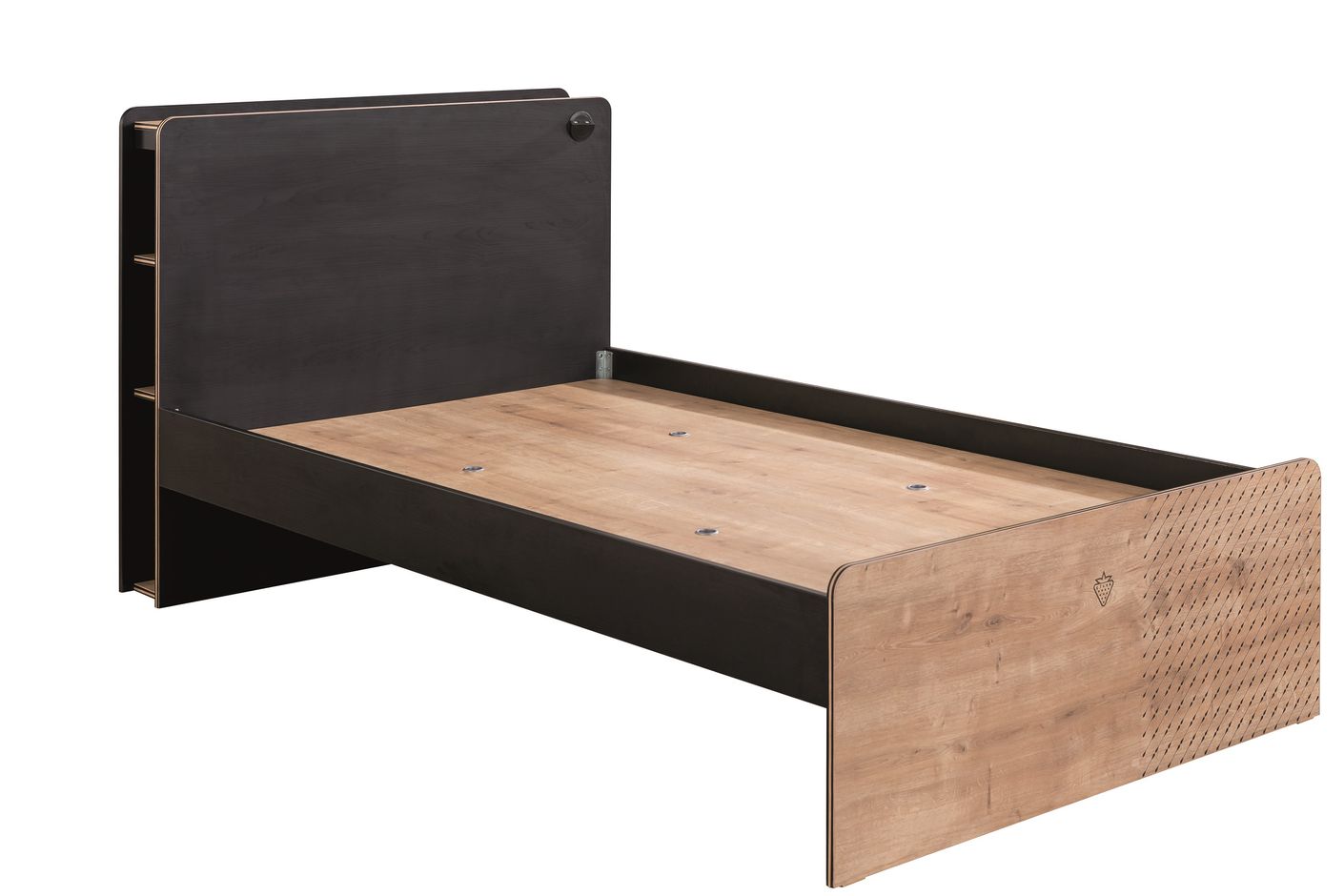 Cilek BLACK Bett (120x200 cm) Schwarz / Beige