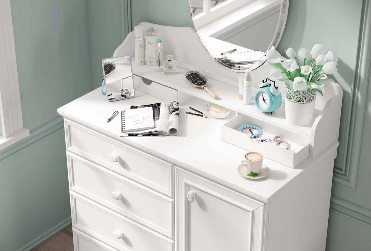 Cilek Rustic White Jugendzimmer 6 tlg. Weiß