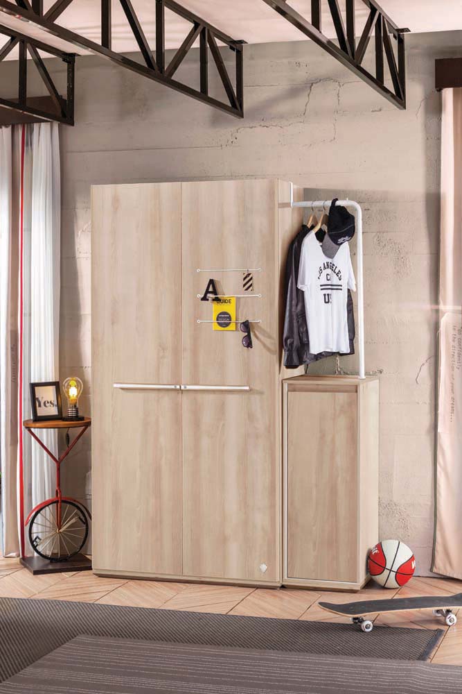 Cilek DUO Drehtürenschrank 2-trg. Braun