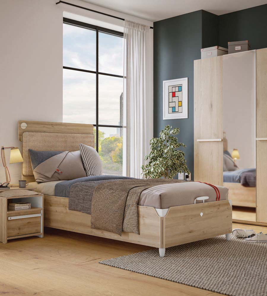 Cilek DUO Base Bett 100x200cm Braun