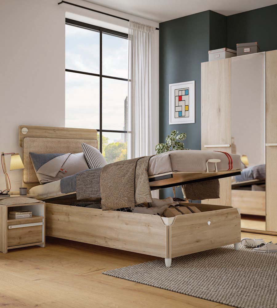 Cilek DUO Base Bett 100x200cm Braun