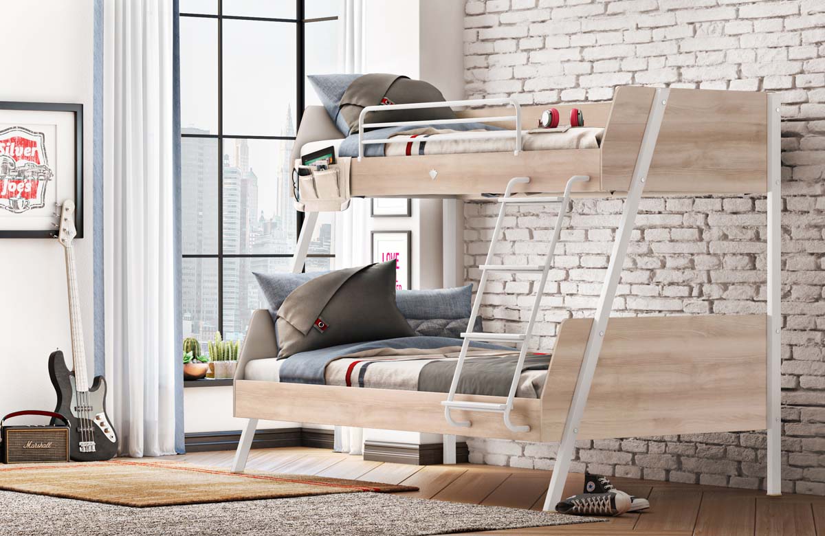 Cilek DUO Etagenbett 90x200cm / 120x200cm Braun