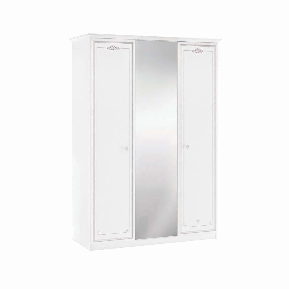 Cilek SELENA GREY Kleiderschrank 3 trg. Weiß