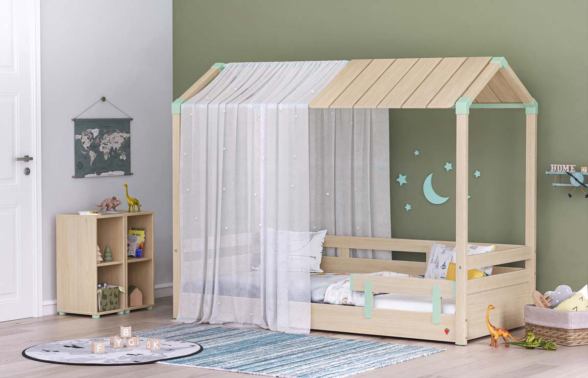 Montessori Kleines Bücherregal Braun