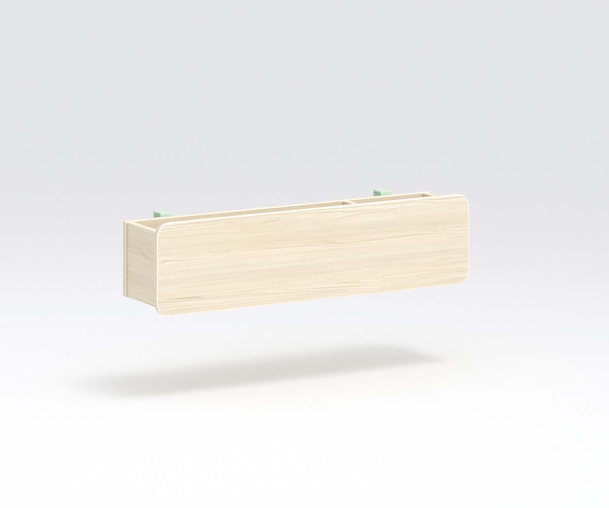 Montessori Ablagebox für Bett Braun
