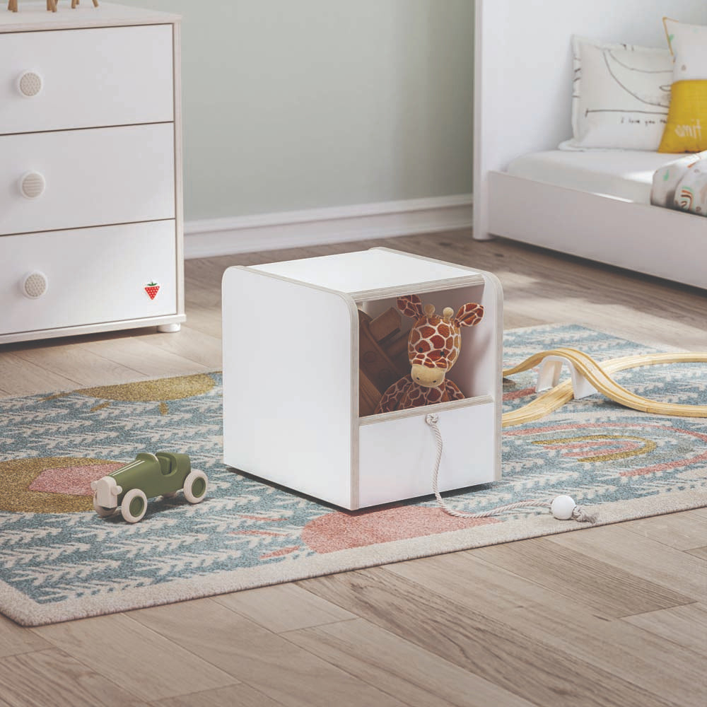 Montessori Hocker/Spielbox Weiß