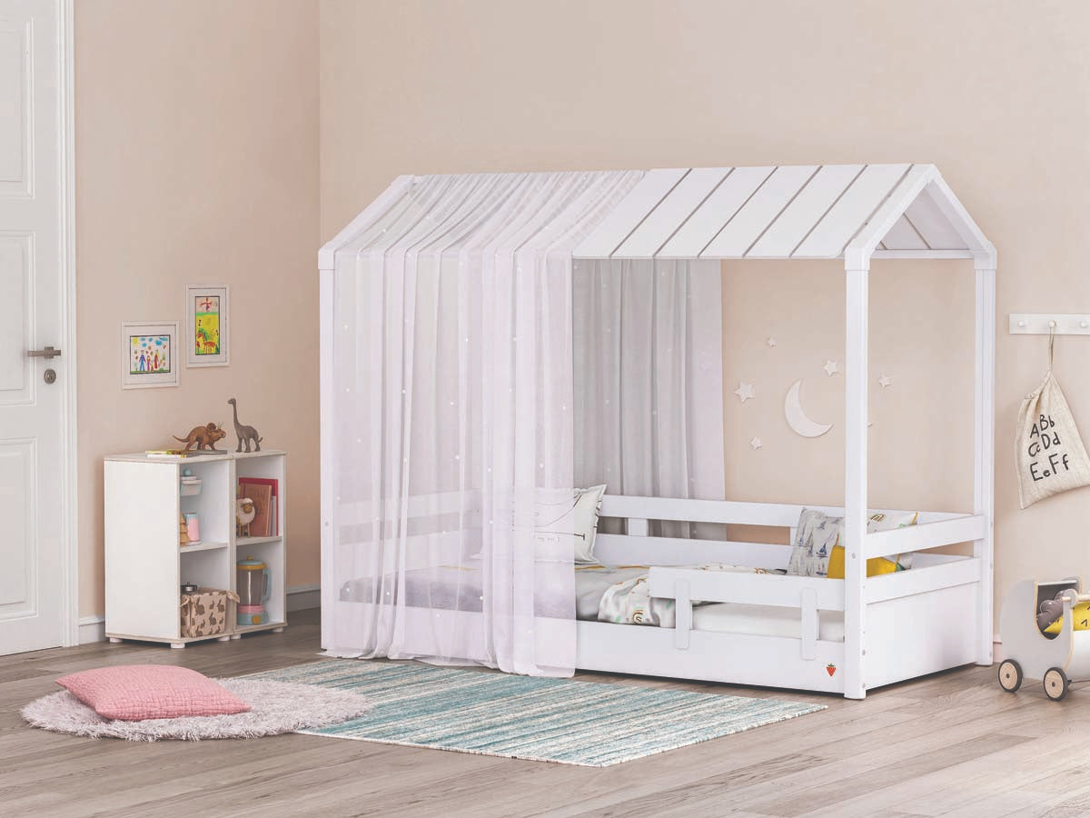 Montessori Kleines Bücherregal Weiß