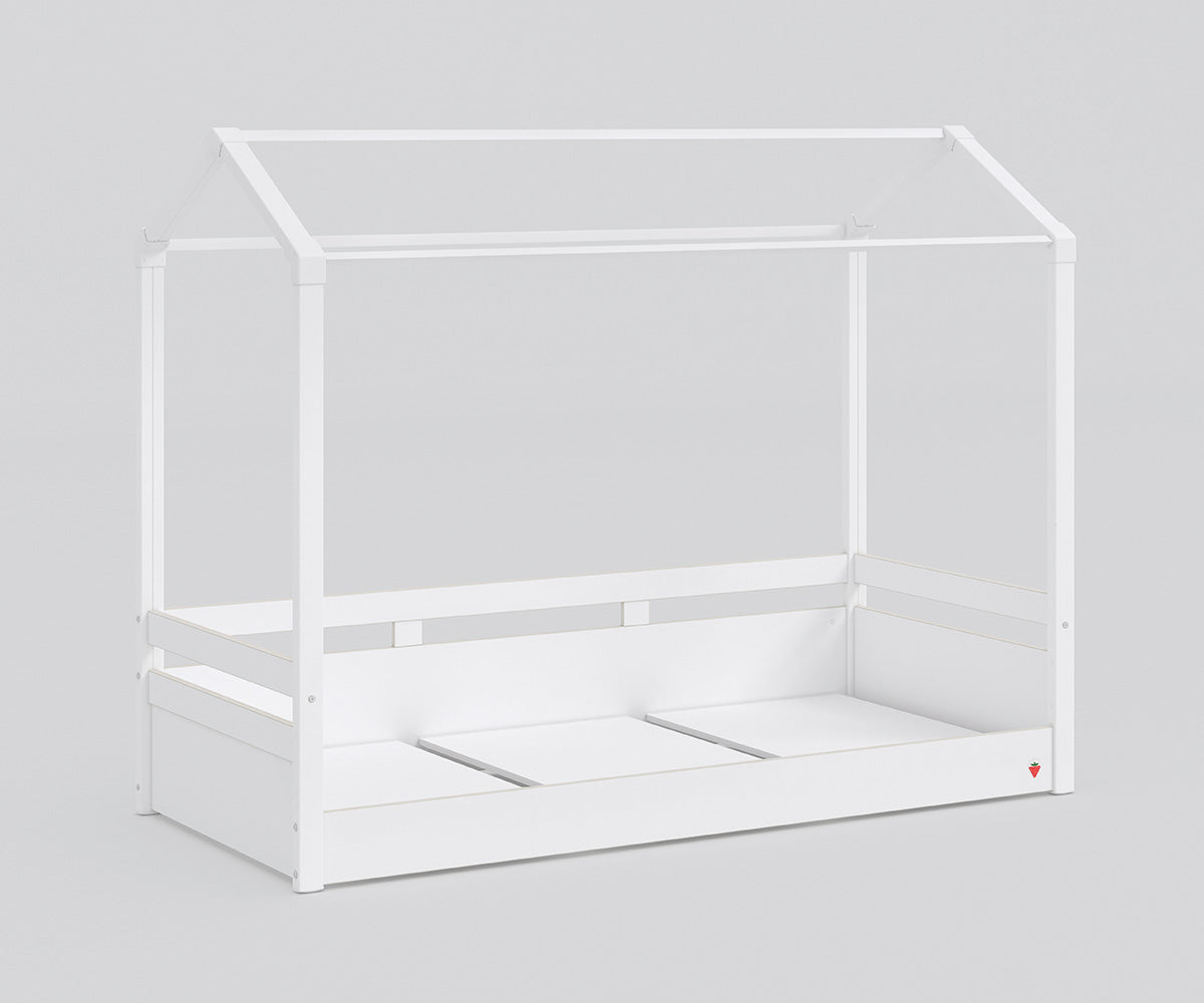 Montessori Hausbett 90x200 cm Weiß