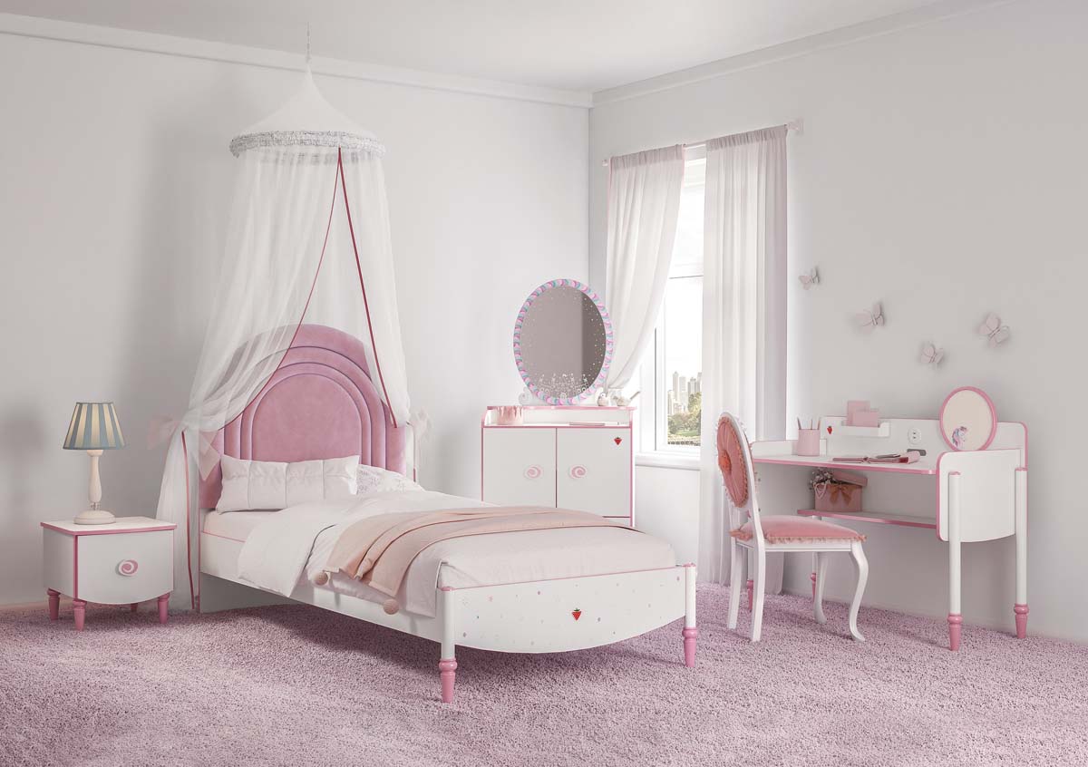 Princess Spiegel rund Bunt