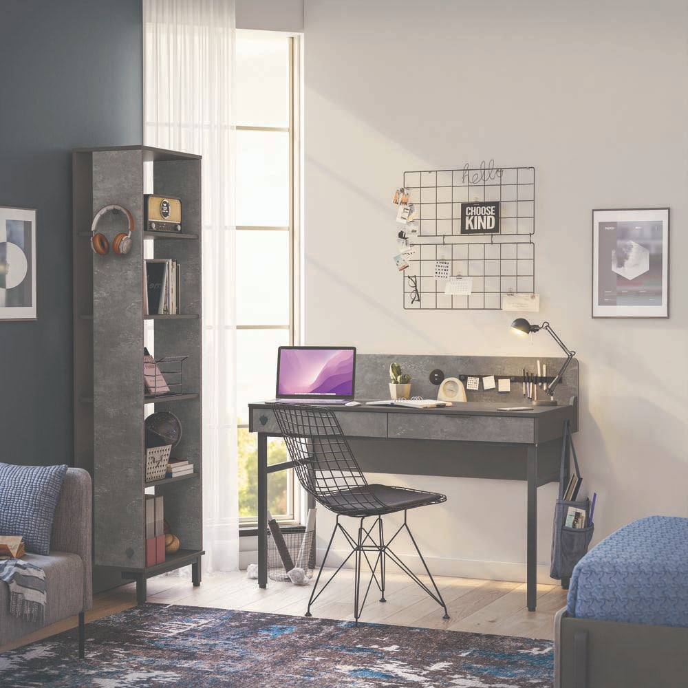 Space Gray Kinderschreibtisch Grau