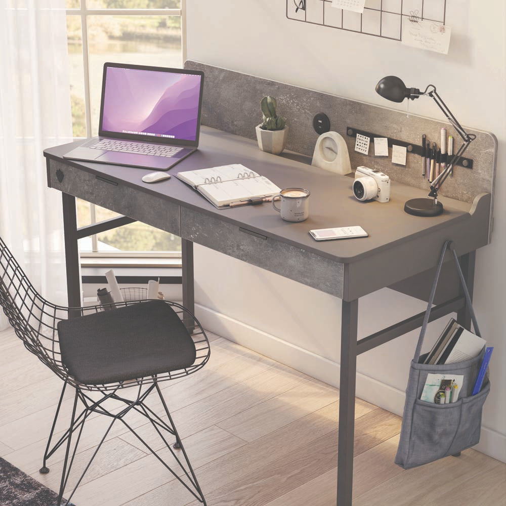Space Gray Kinderschreibtisch Grau