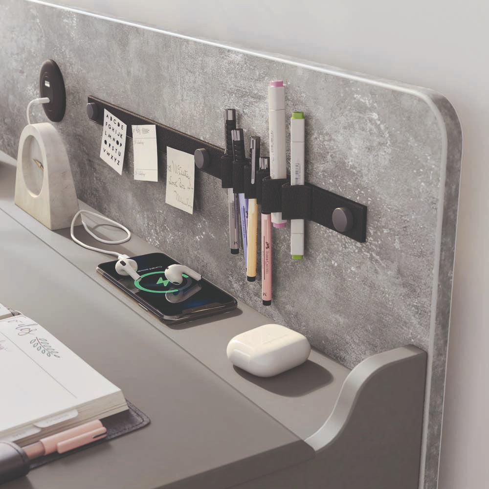 Space Gray Kinderschreibtisch Grau