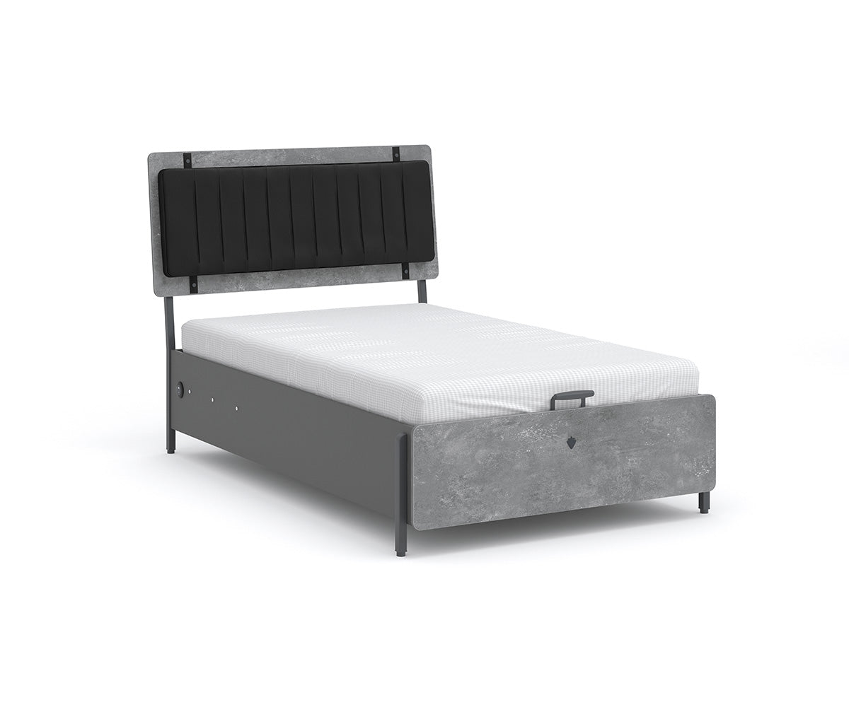 Space Gray 4-teiliges Jugendzimmer Komplettset 3 Grau