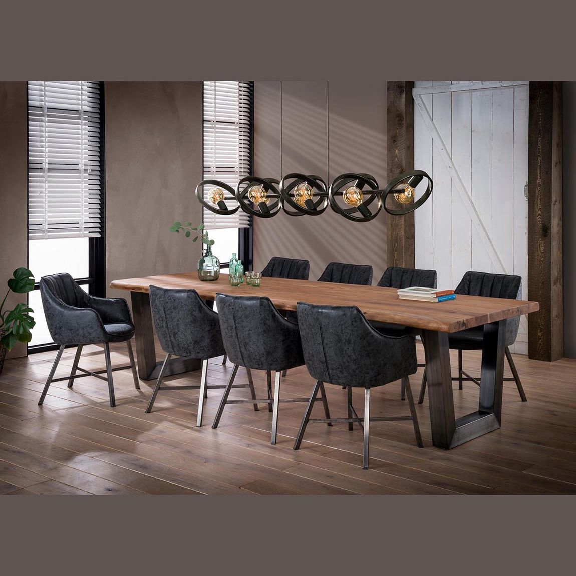 Esstisch Holztisch 300 x 100 cm Massivholz Akazie