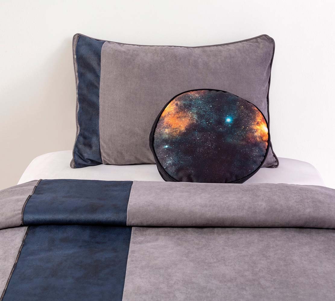 Cilek Dark Tagesdeckenset Grau / Blau