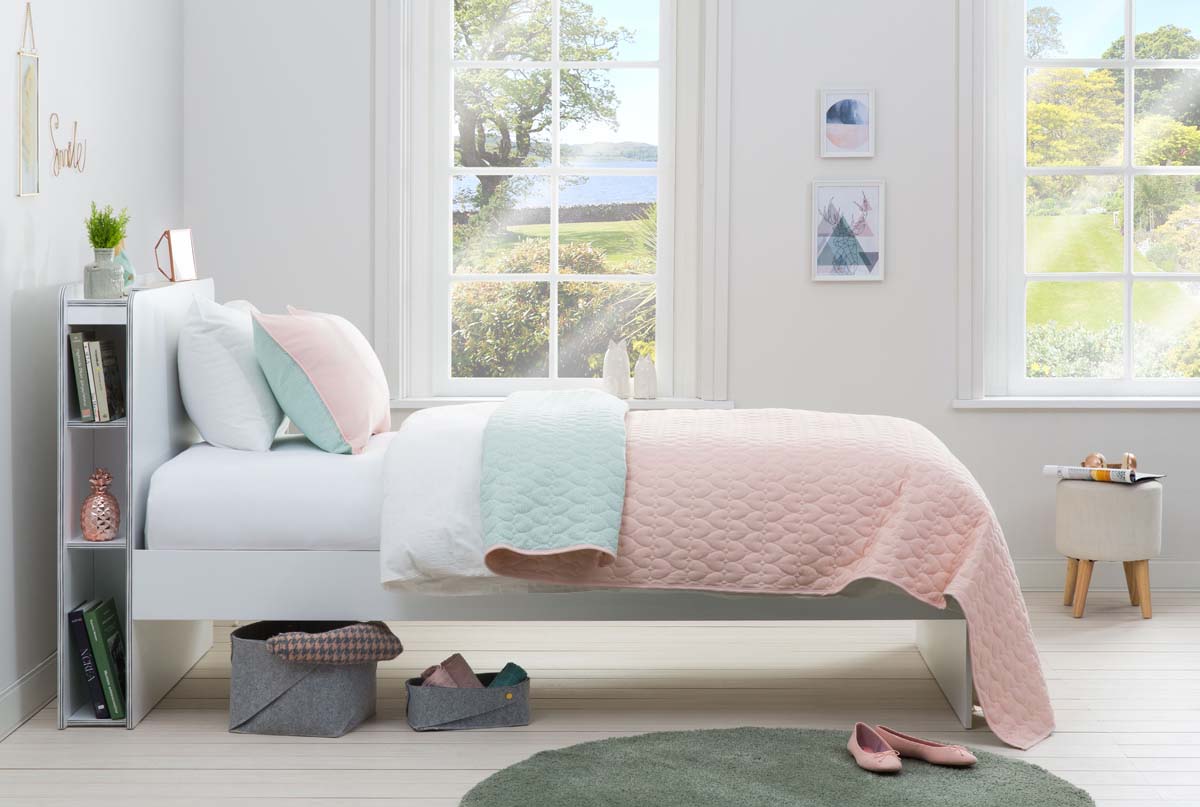 Cilek DUCKY Tagesdecken Sett 90-100cm Rosa / Türkis