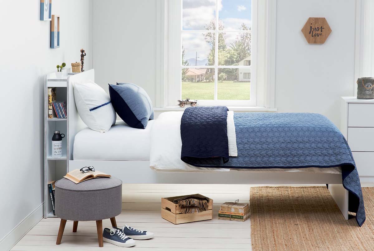 Cilek DENIM Tagesdecken Set 90-100cm Blau / Gemustert