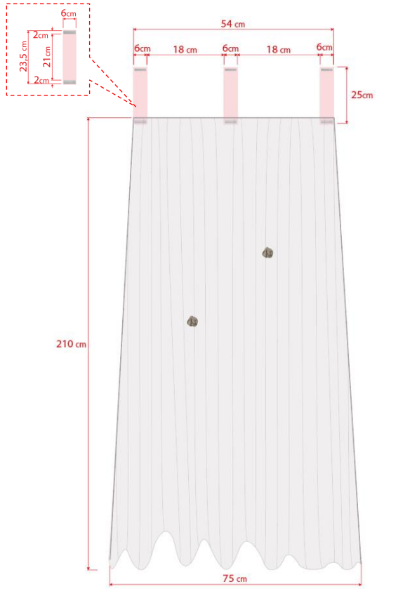 Cilek RUSTIC WHITE Himmel für Kinderbetten Weiß