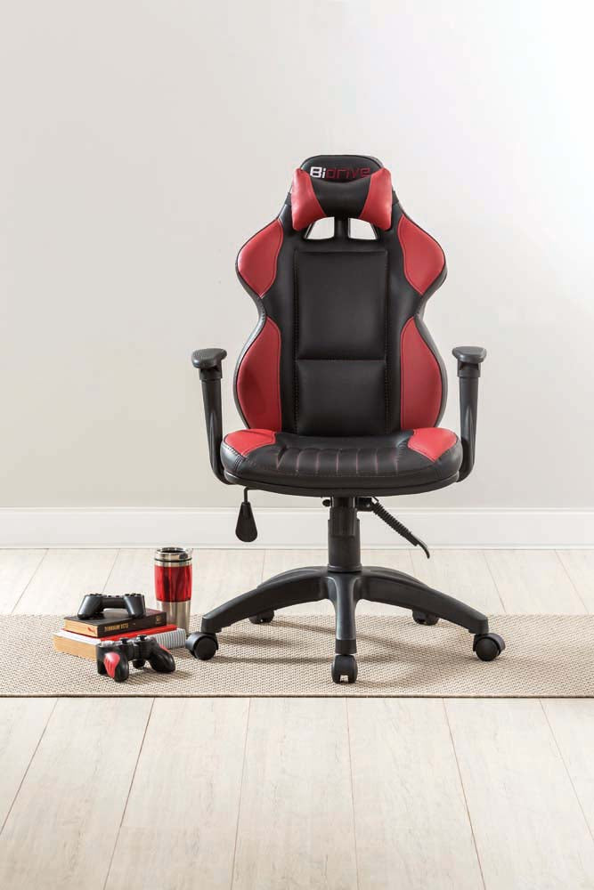 Cilek BIDRIVE Stuhl Kinderbürostuhl / Gamingstuhl Rot / Schwarz