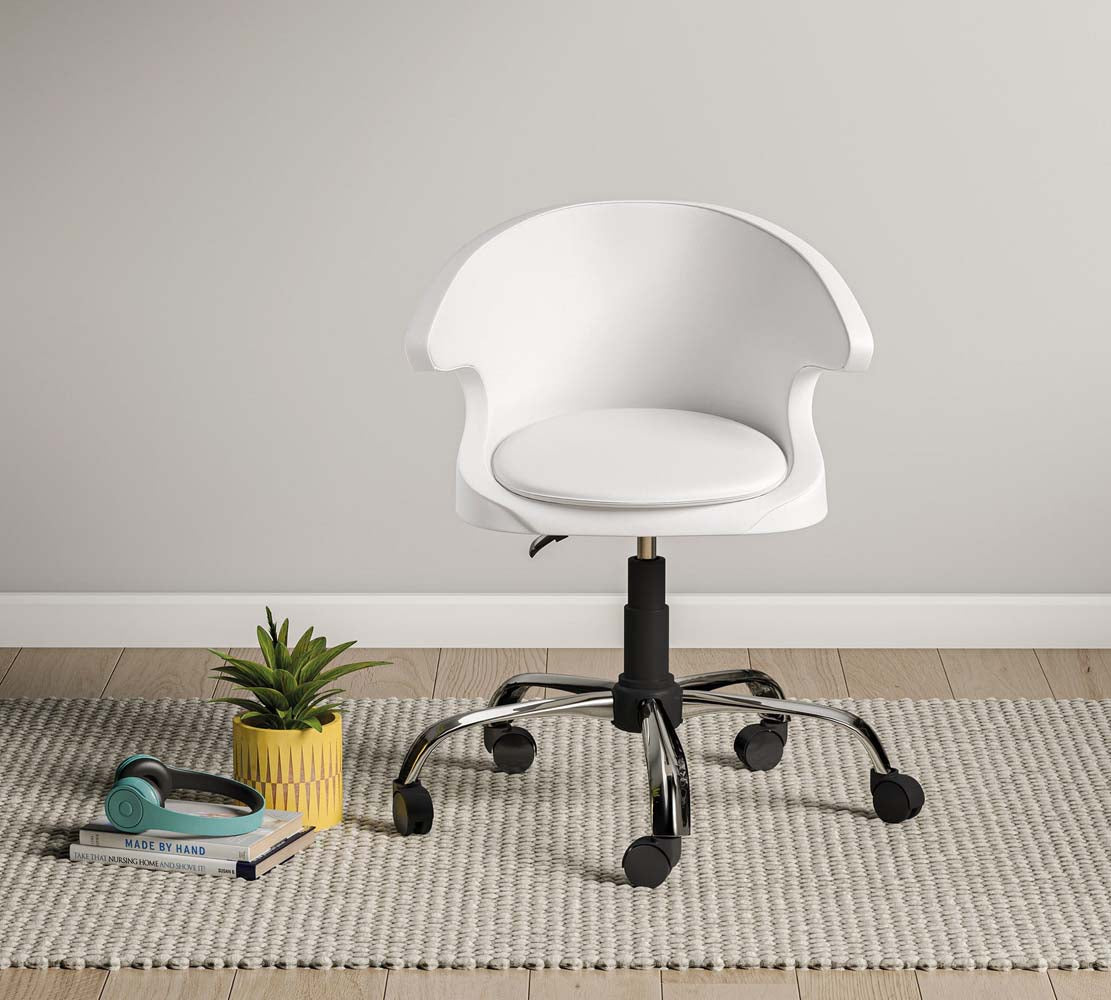 Cilek WHITE PEARL Stuhl Kinderbürostuhl Weiß