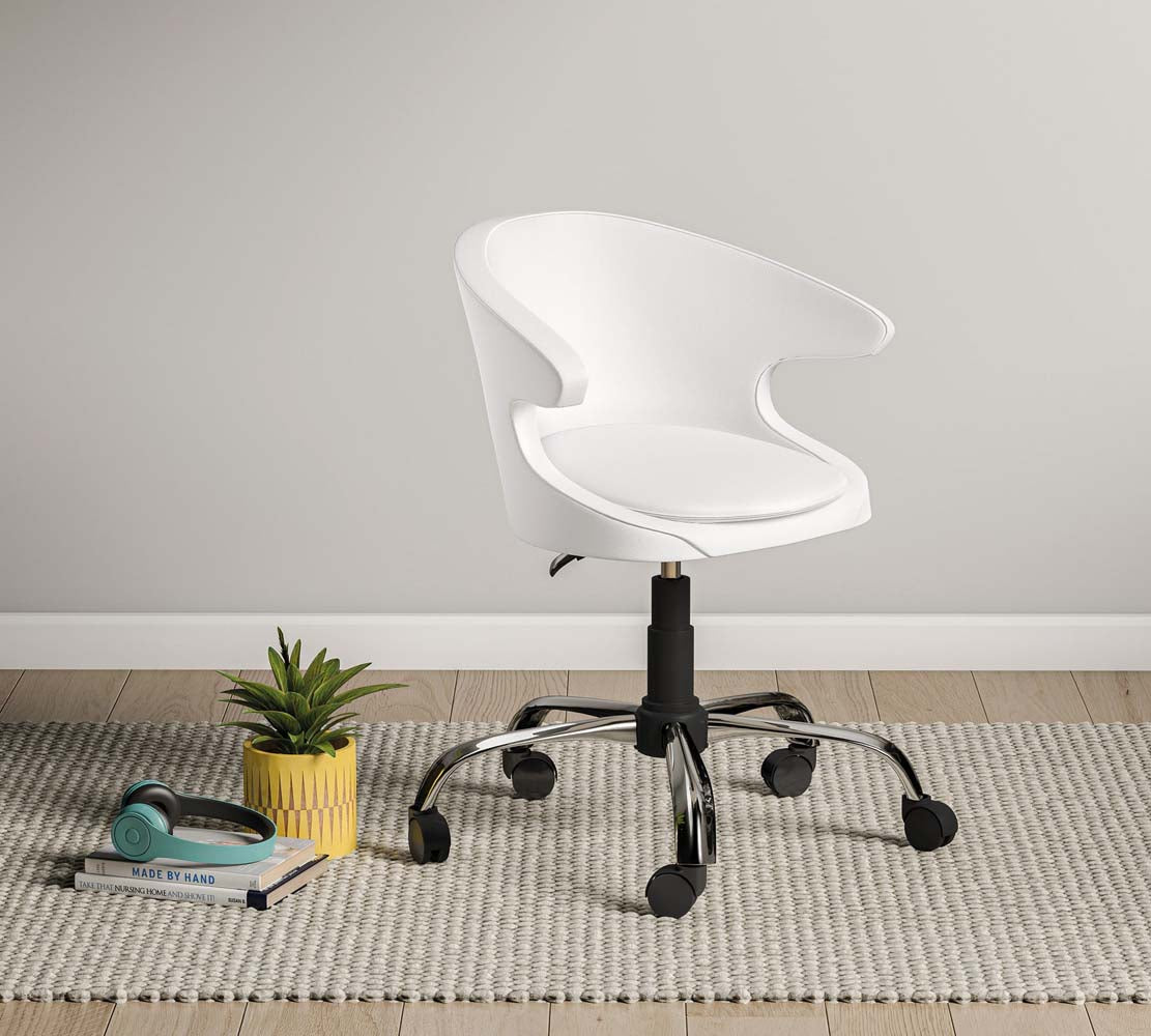 Cilek WHITE PEARL Stuhl Kinderbürostuhl Weiß