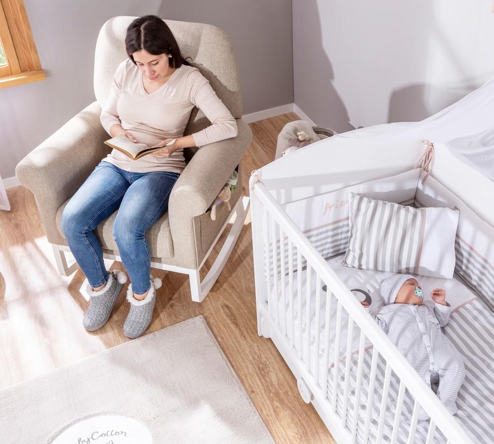 Cilek Schaukelstuhl / Stillsessel Beige