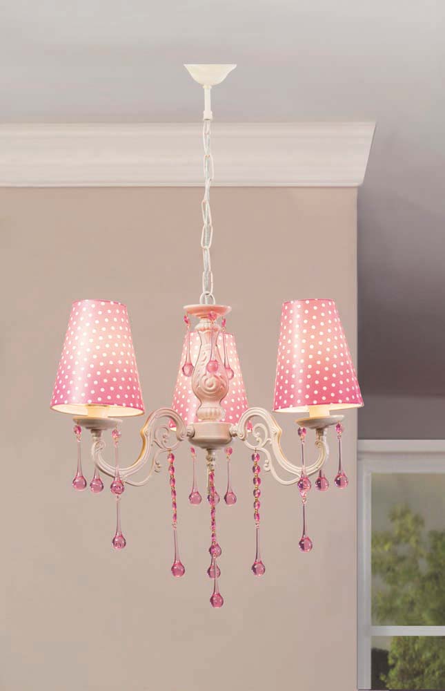 Cilek DOTTY Deckenlampe Rosa / Weiß