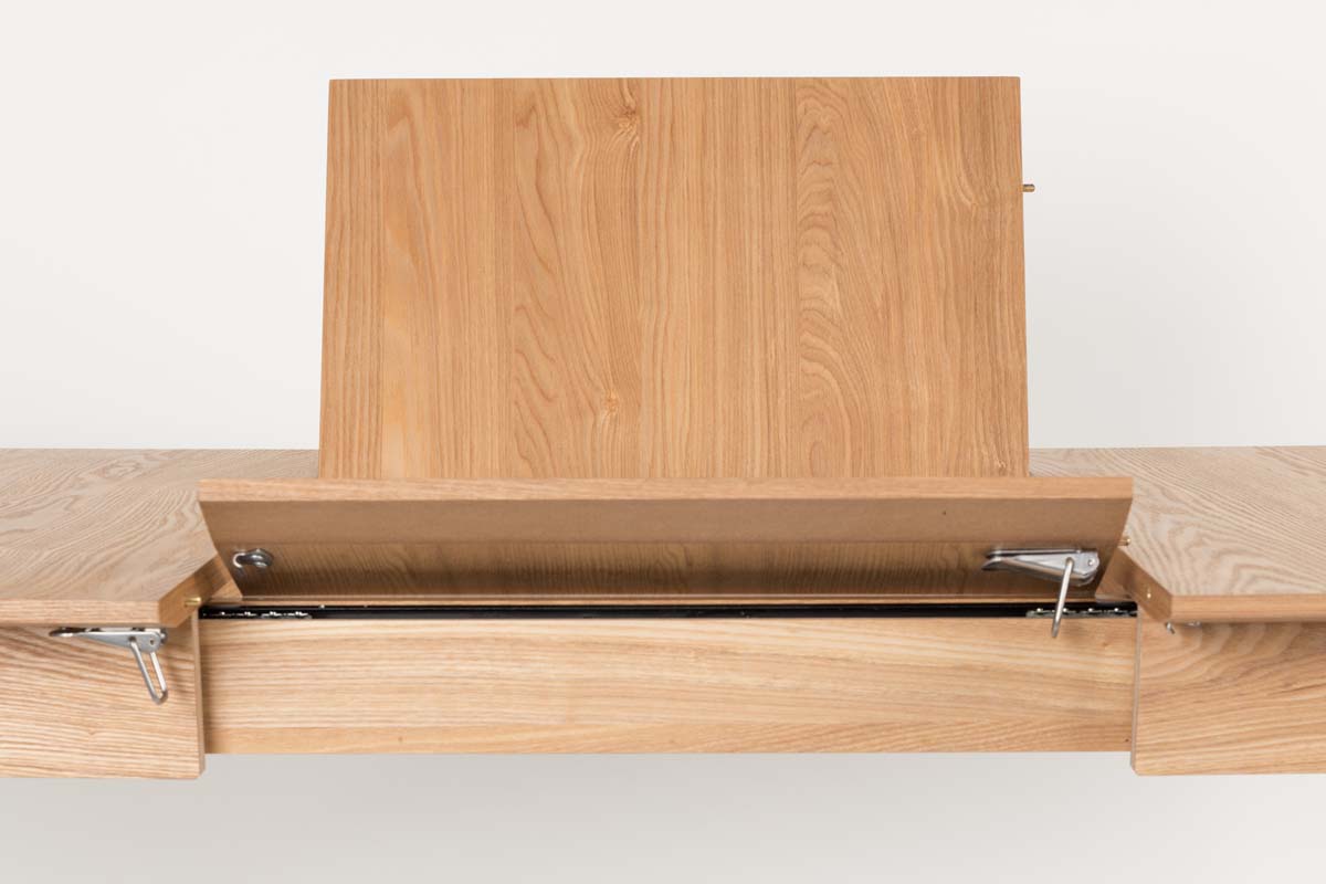 Glimps Esstisch ausziehbar 120/160 x 80 cm Esche Natur