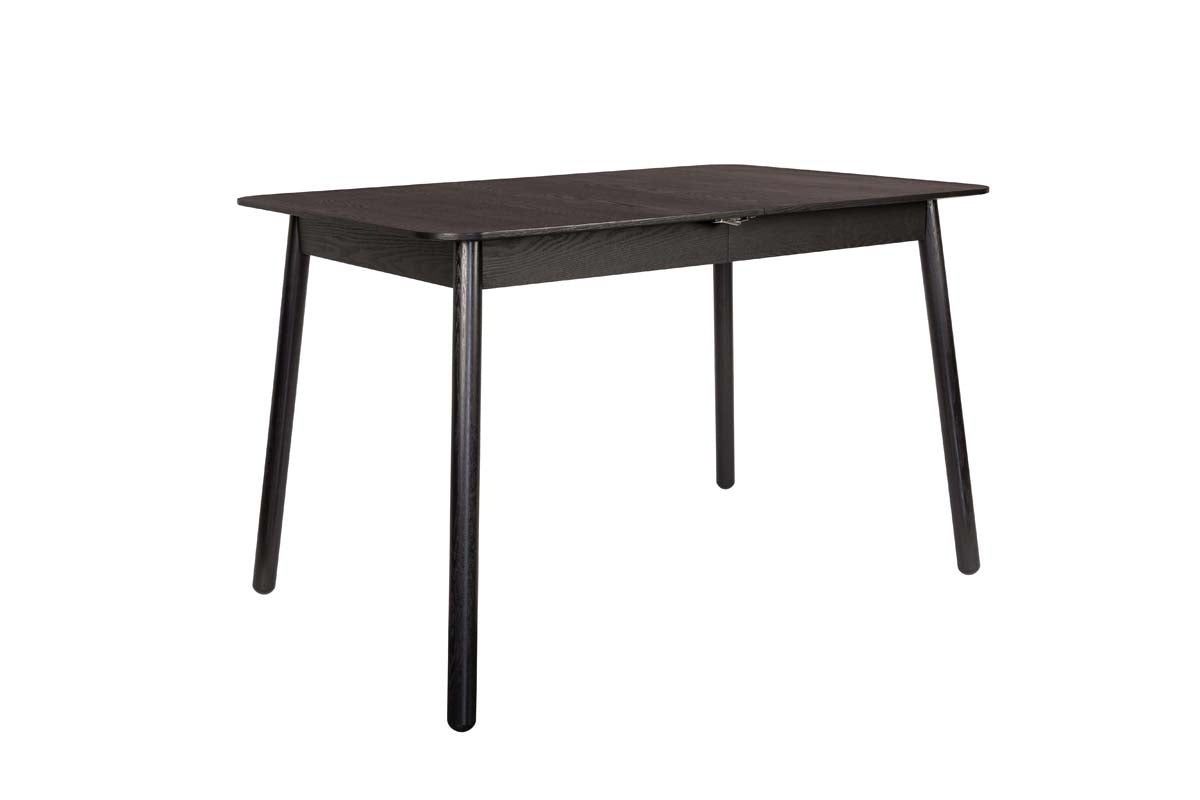 Glimps Esstisch ausziehbar 120/160 x 80 cm Esche Schwarz