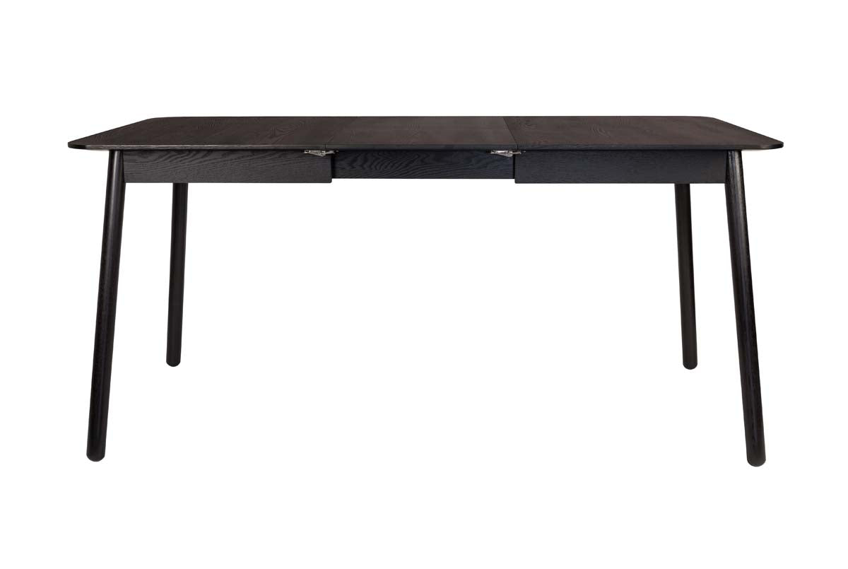 Glimps Esstisch ausziehbar 120/160 x 80 cm Esche Schwarz