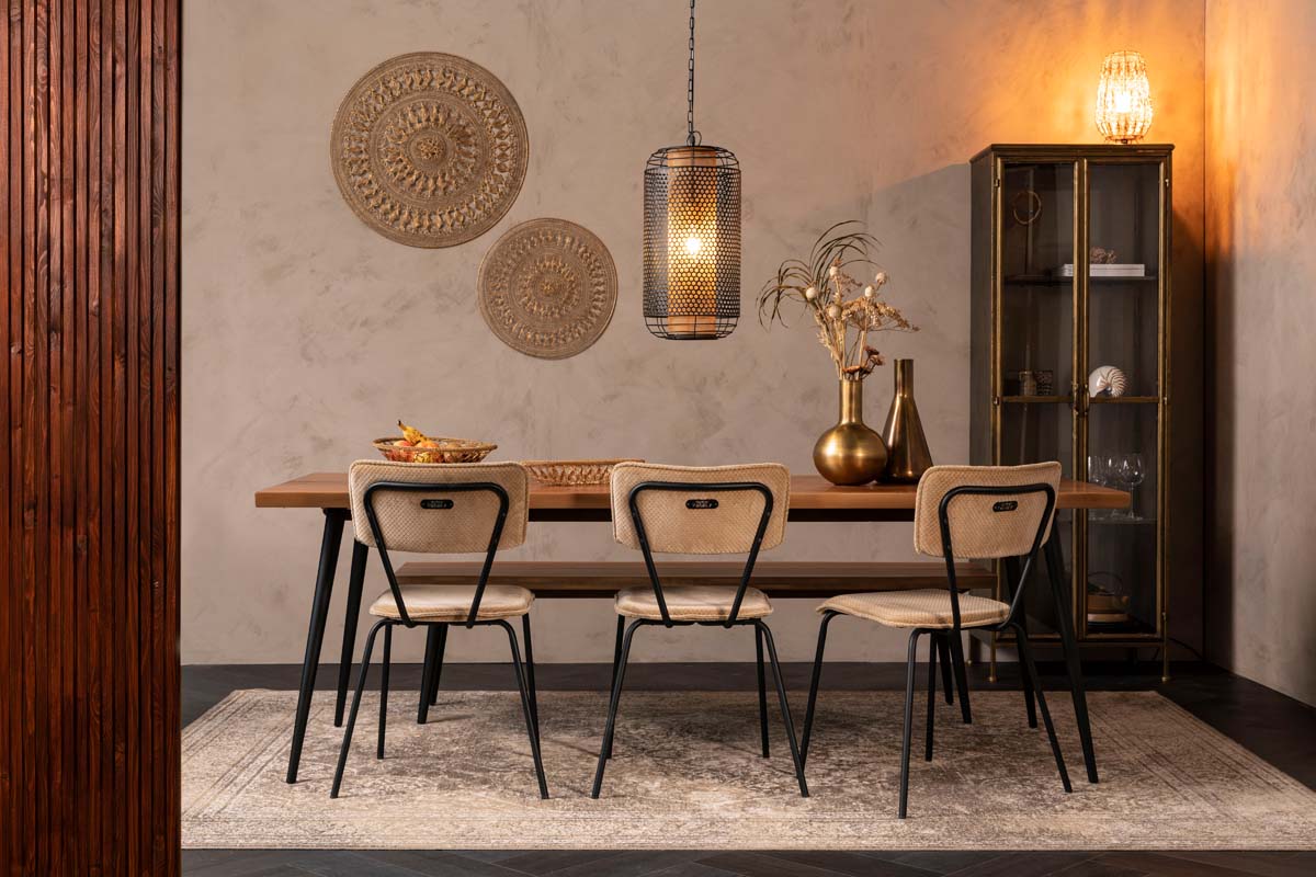Alagon Tisch 220 x 90 cm (BxT) Walnussholz Braun