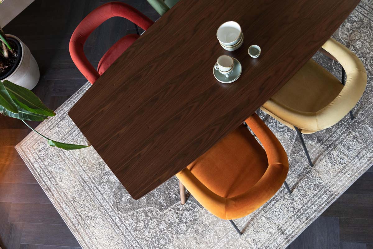 Malaya Tisch 180 x 90 cm (BxT) Walnussholz Braun