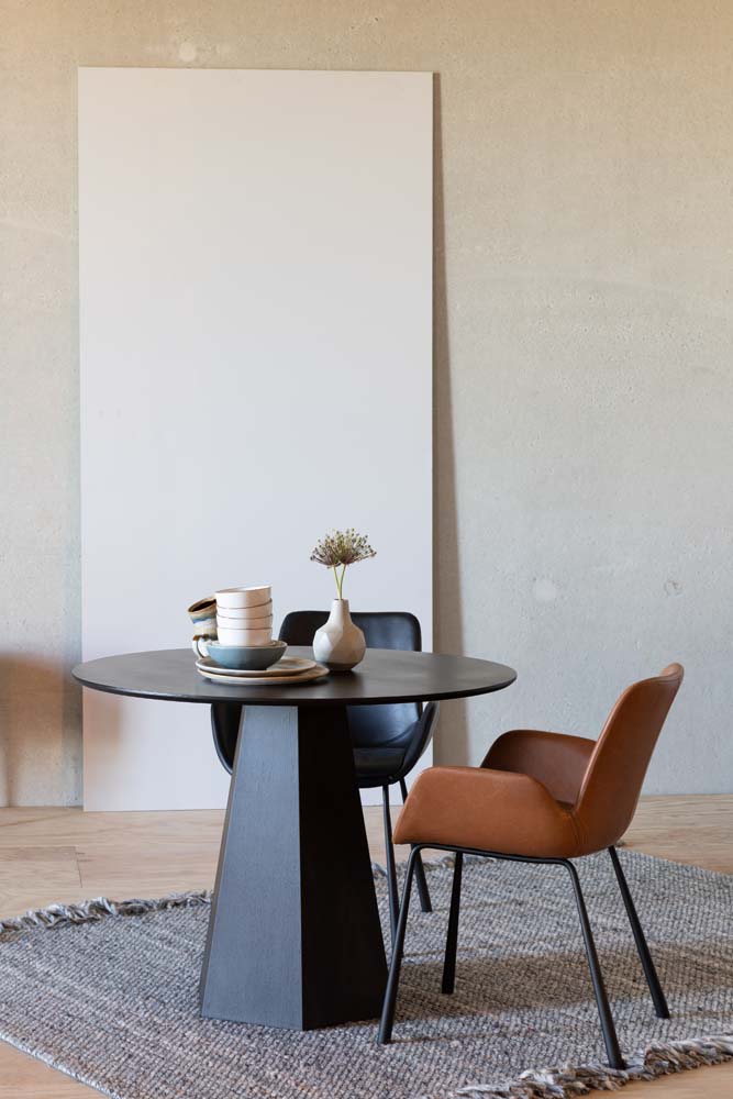 Pilar Rundtisch Ø 100 cm Schwarz