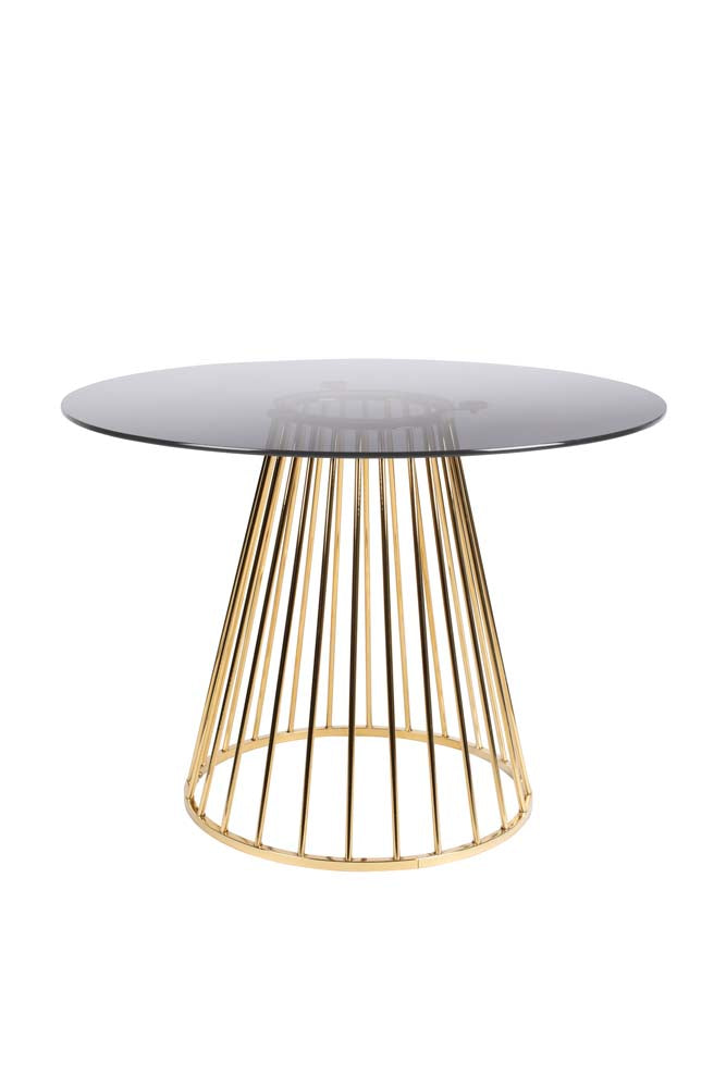 Floris Esstisch mit Glas / MDF 104cm oder 110cm