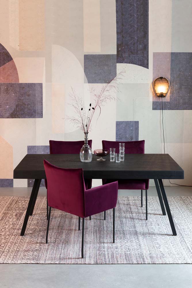 Suri Esstisch 220x100cm Schwarz