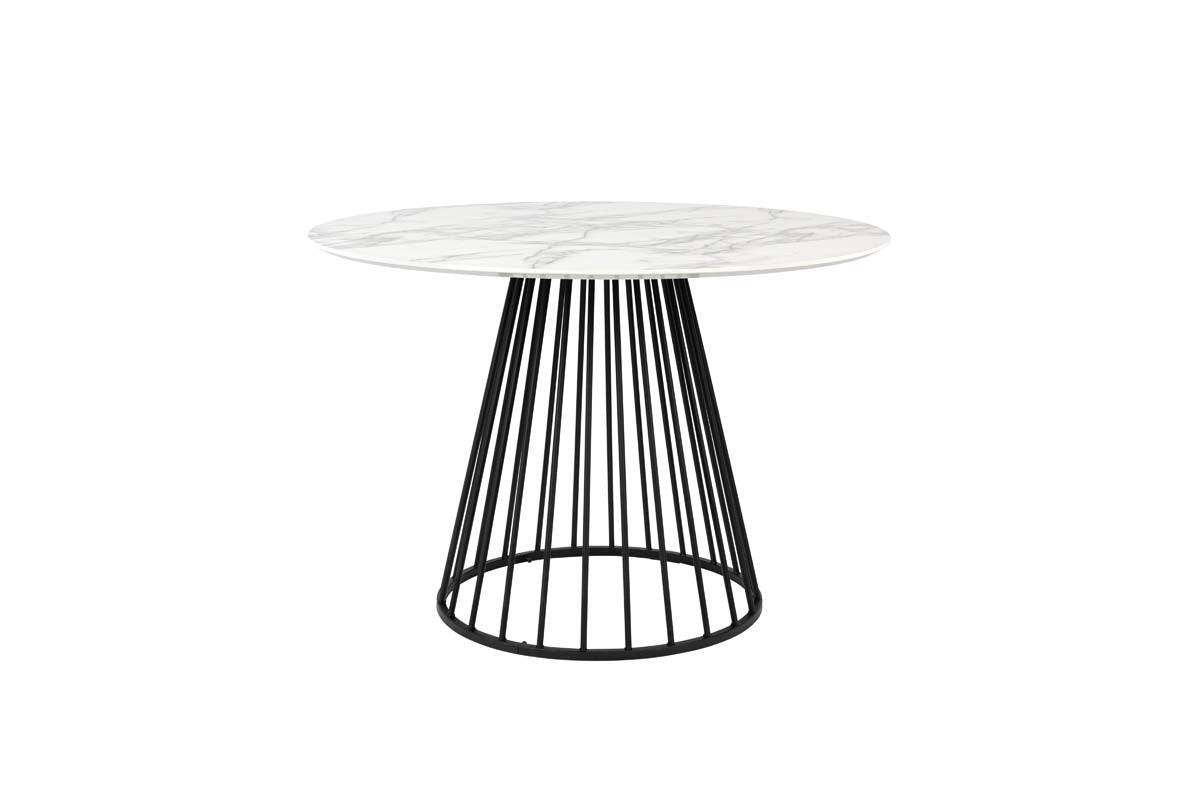 Floris Esstisch mit Glas / MDF 104cm oder 110cm