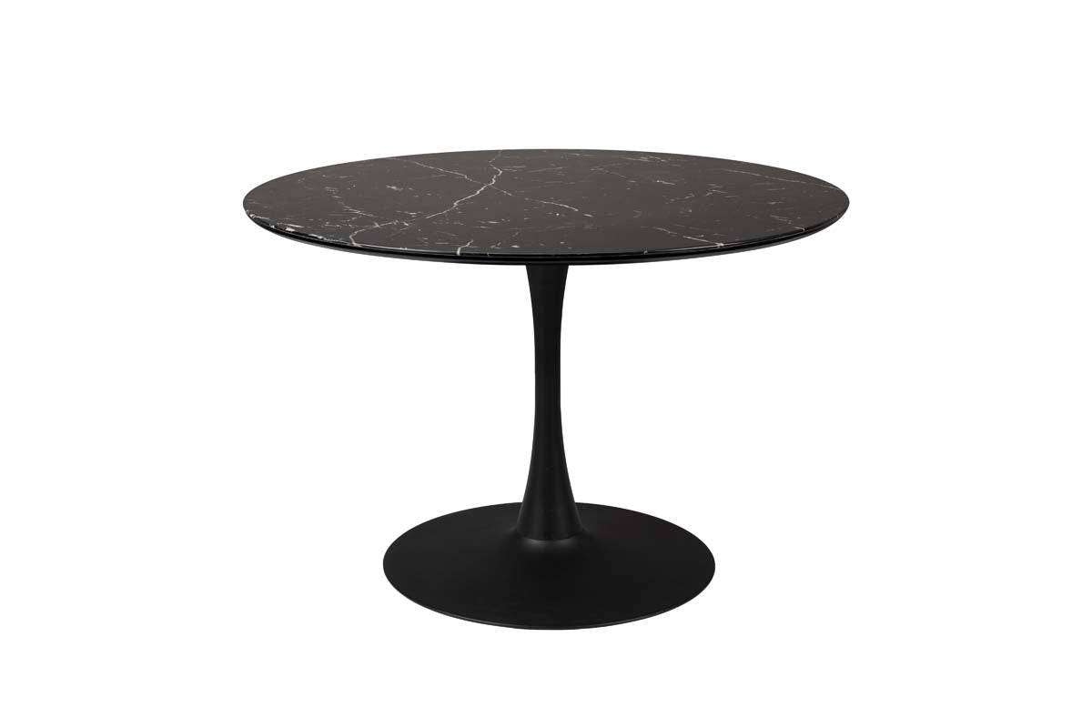 Maru Esstisch rund MDF mit Marmorpapier
