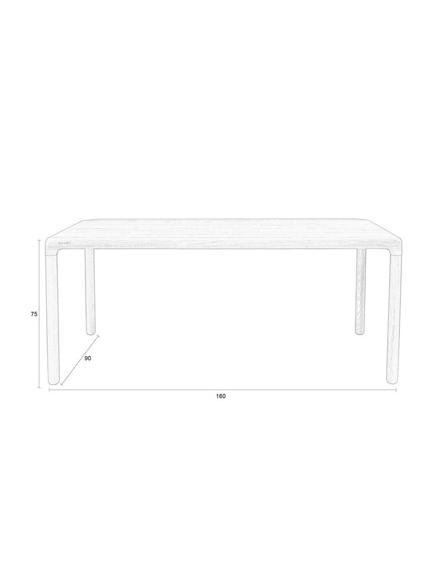 Storm Esstisch 160 x 90 cm Natur