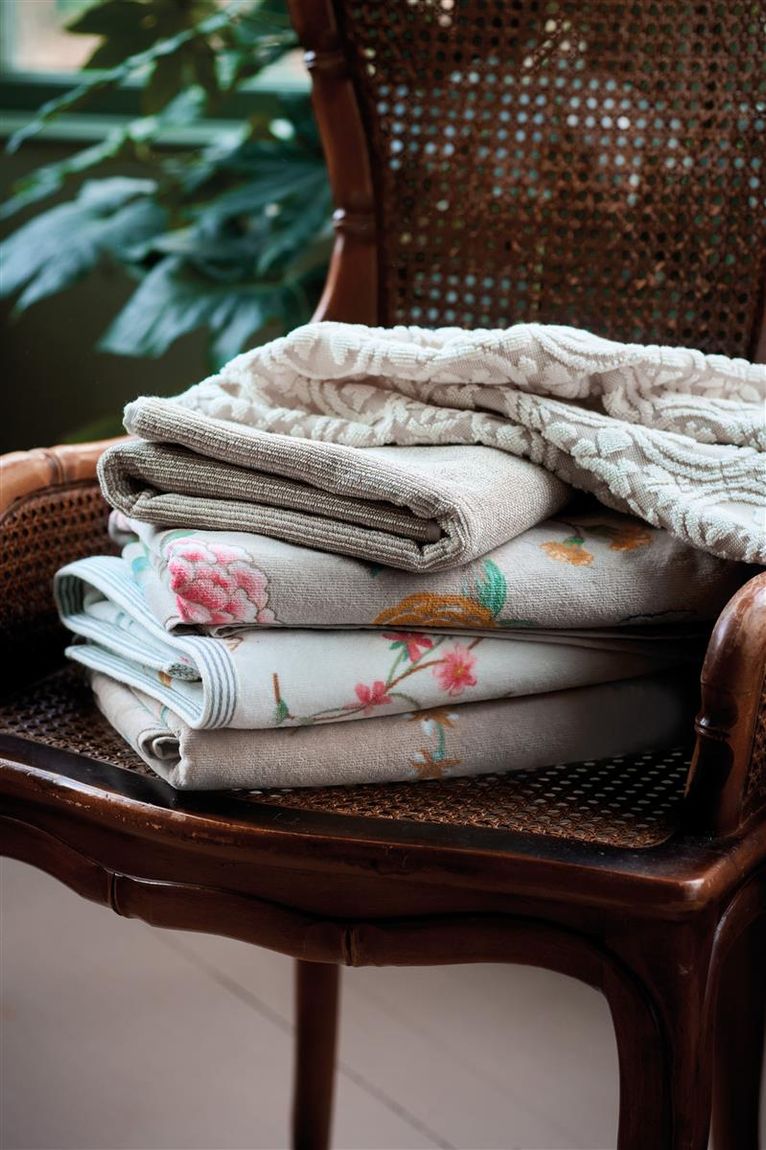 Les Fleurs Waschlappen 3er-Set 16x22 cm Khaki