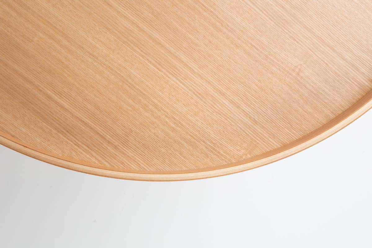 Oak Tray Couchtisch Ø 78 cm Eiche Natur