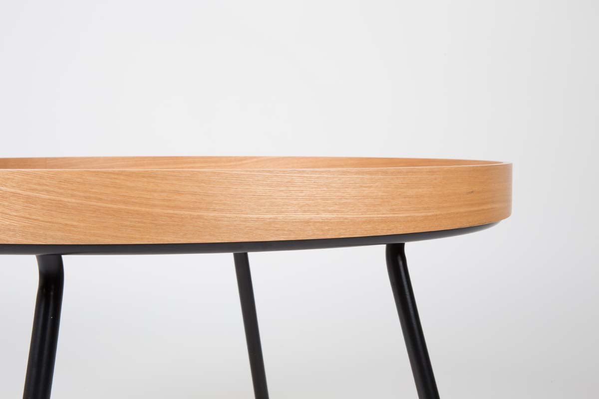 Oak Tray Couchtisch Ø 78 cm Eiche Natur