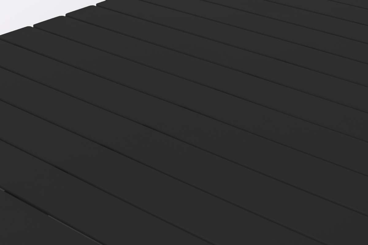 Vondel Gartentisch 168x87 cm Schwarz