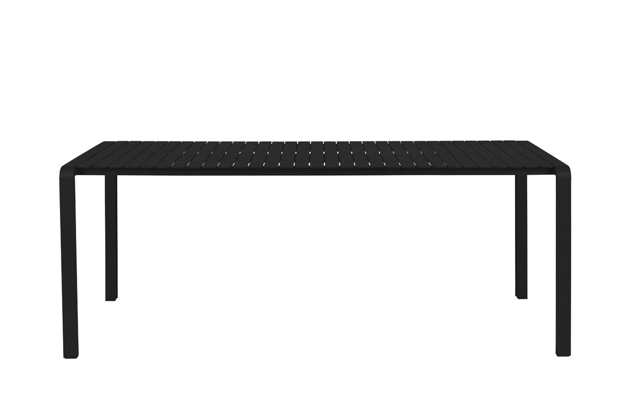 Vondel Gartentisch 214x96 cm Schwarz
